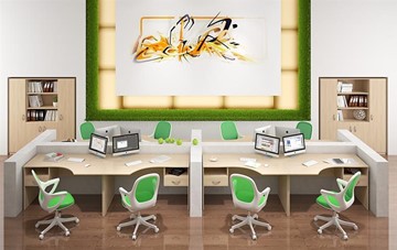 Набор мебели в офис SIMPLE с эргономичными столами и тумбами в Ростове-на-Дону - предосмотр 6